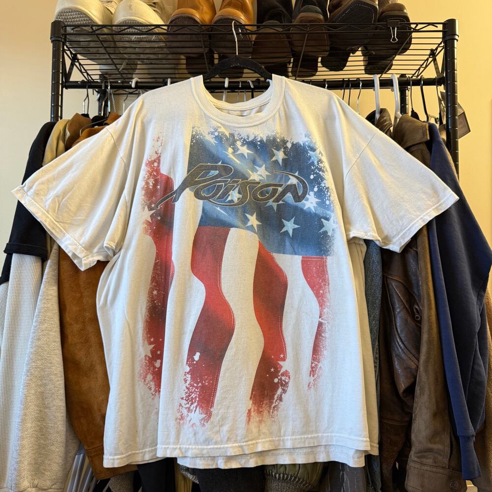 Poison 2009 tour shirt XL white